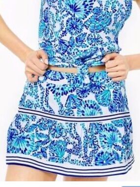 LILLY PULITZER Dara Skort in Shell Me you Love Me  Size Medium
